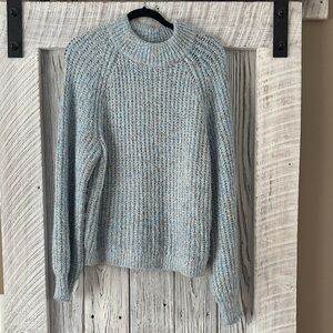 a.n.a Light Blue Cowl Neck Sweater